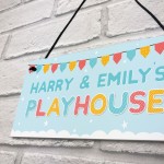 PERSONALISED Playhouse Hanging Sign Playroom Childrens Den