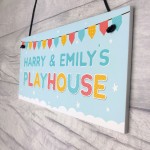 PERSONALISED Playhouse Hanging Sign Playroom Childrens Den