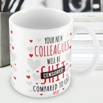 Funny Rude Colleague Leaving Gift Mug Good Luck Coworker