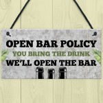 Novelty Home Bar Sign Alcohol Gift Gin Vodka Beer Gift Man Cave