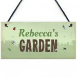 Garden Sign Personalised Novelty Hanging Plaque Summerhouse Gift