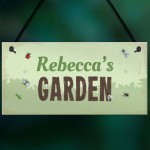 Garden Sign Personalised Novelty Hanging Plaque Summerhouse Gift