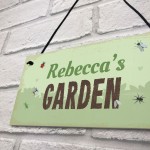 Garden Sign Personalised Novelty Hanging Plaque Summerhouse Gift