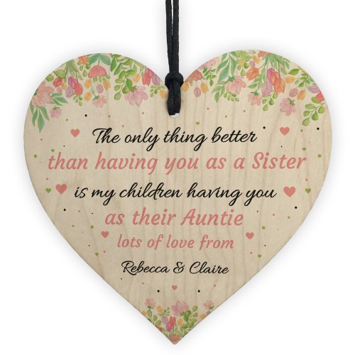 Sister Auntie Gift From Children Mothers Day Love Gifts