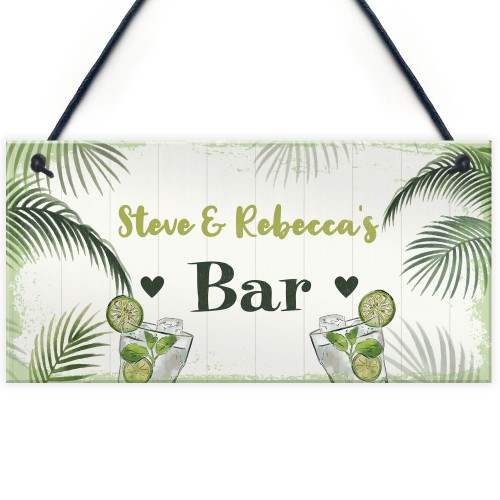 Novelty Bar Sign Personalised Tropical Sign Home Bar Pub Sign