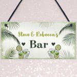 Novelty Bar Sign Personalised Tropical Sign Home Bar Pub Sign