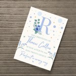 Baby Boy Christening Gift Personalised Print Keepsake Gift