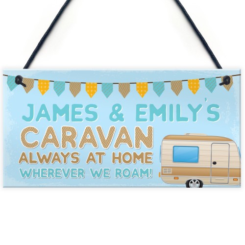 Novelty Caravan Sign Personalised Caravan Gift Funny Gift