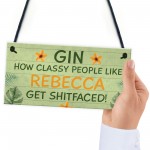 Personalised Gin Bar Sign Funny Gin Gift Bar Sign Alcohol Gift