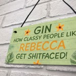 Personalised Gin Bar Sign Funny Gin Gift Bar Sign Alcohol Gift