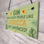 Personalised Gin Bar Sign Funny Gin Gift Bar Sign Alcohol Gift