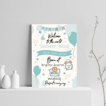 Newborn Baby Gift Baby Boy Christening Gift Print Nursery Decor