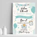 Newborn Baby Gift Baby Boy Christening Gift Print Nursery Decor