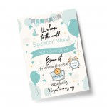 Newborn Baby Gift Baby Boy Christening Gift Print Nursery Decor