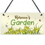 Garden Sign Personalised Gift For Garden Lover Summer House Sign