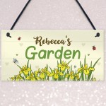 Garden Sign Personalised Gift For Garden Lover Summer House Sign