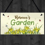 Garden Sign Personalised Gift For Garden Lover Summer House Sign