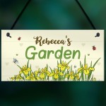 Garden Sign Personalised Gift For Garden Lover Summer House Sign