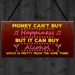 Funny Neon Effect Bar Sign Hanging Pub Sign Garden Plaque