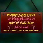 Funny Neon Effect Bar Sign Hanging Pub Sign Garden Plaque