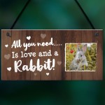 Personalised Rabbit Sign For Hutch Hanging Garden Signs