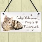 Cat Signs For Home Funny Hanging Cat House Sign Animal Cat Lover