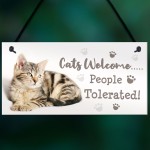 Cat Signs For Home Funny Hanging Cat House Sign Animal Cat Lover