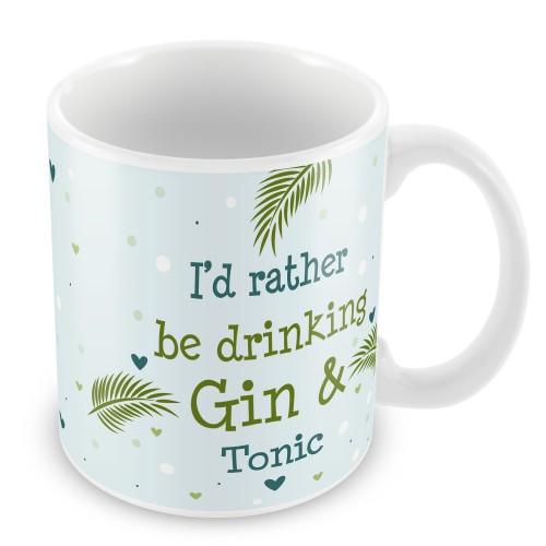 Drinking Gin & Tonic Novelty Gift Mug Friendship Gifts