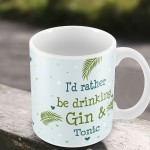 Drinking Gin & Tonic Novelty Gift Mug Friendship Gifts