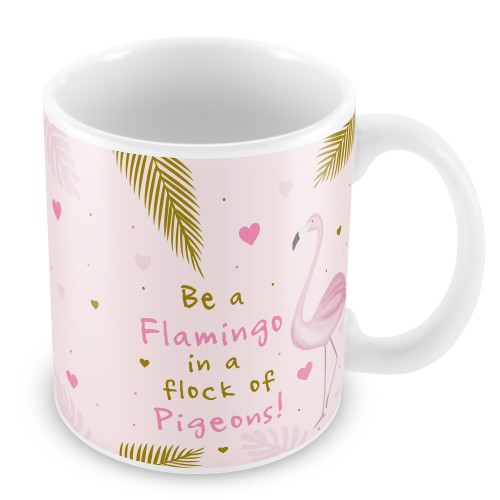 Novelty Flamingo Mug Funny Motivational Birthday Christmas Gift 