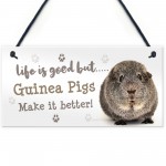 Guinea Pig Sign Handmade Gift Sign For Guinea Pig Owners