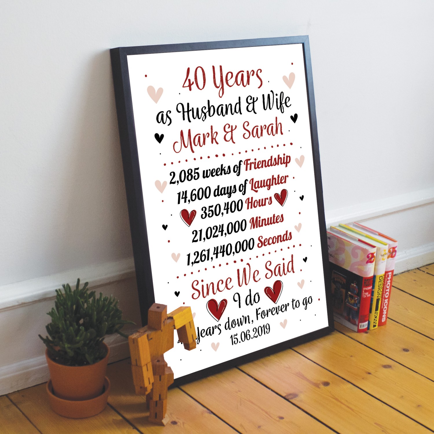 40th anniversary gift store ideas for husband