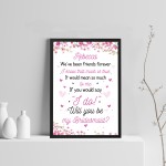 Personalised Will You Be My Bridesmaid Request Card Framed