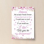 Personalised Will You Be My Bridesmaid Request Wedding Print