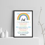 Personalised Rainbow Childminder Thank You Teacher Gift 