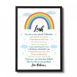 Personalised Rainbow Childminder Thank You Teacher Gift 