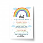 Personalised Rainbow Childminder Gift Print Thank You Teacher