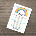 Personalised Rainbow Childminder Gift Print Thank You Teacher