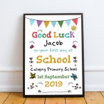 Personalised Nursery School Gift Framed Print Good Luck Gift