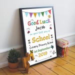 Personalised Nursery School Gift Framed Print Good Luck Gift