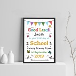 Personalised Nursery School Gift Framed Print Good Luck Gift