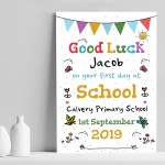 Personalised Nursery School Gift Print Good Luck Nursery Gift