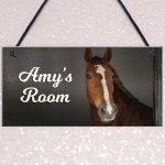 Personalised Horse Signs For Girls Bedroom Horse Lover Gift