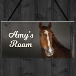 Personalised Horse Signs For Girls Bedroom Horse Lover Gift