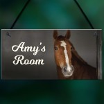 Personalised Horse Signs For Girls Bedroom Horse Lover Gift