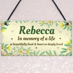 Personalised In Memory Plaque Gift For Garden Summer House