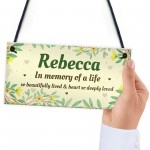 Personalised In Memory Plaque Gift For Garden Summer House