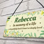 Personalised In Memory Plaque Gift For Garden Summer House