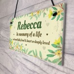 Personalised In Memory Plaque Gift For Garden Summer House