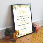 Nan Gift Personalised Print Framed Birthday Xmas Gift For Nan 